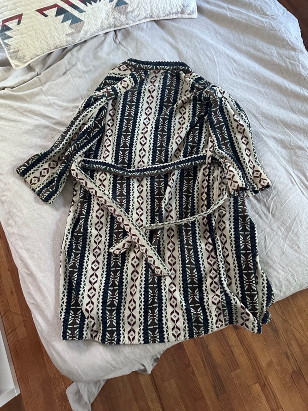 Vintage Polo Ralph Lauren belted robe, 100% cotton, made in Brazil, One Size - Picture 5 of 5